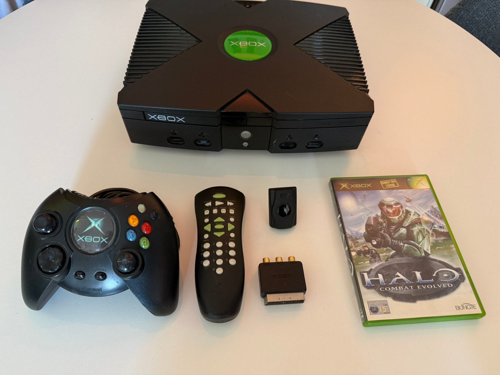 Xbox te koop, Spelcomputers en Games, Spelcomputers | Xbox Original, Ophalen, Gebruikt, Met 1 controller, Met games