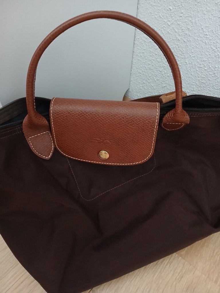 Longchamp tas origineel chocolade bruin zgan, Sieraden, Tassen en Uiterlijk, Tassen | Damestassen, Ophalen of Verzenden, Zo goed als nieuw