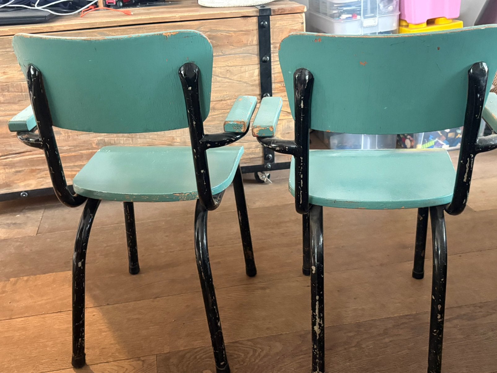 Retro kinderstoeltjes, Ophalen, Twee, Overige kleuren, Zo goed als nieuw