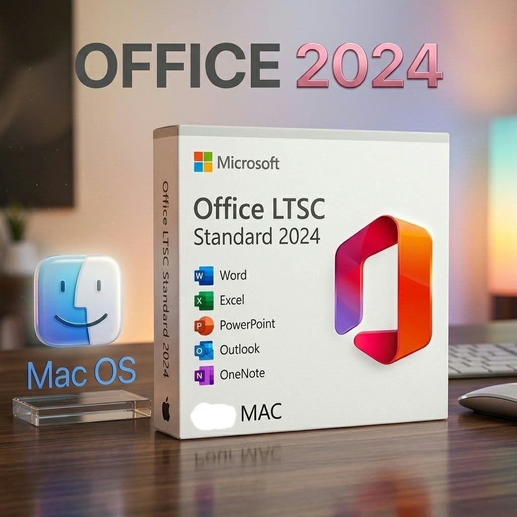 VOOR MAC: Office 2024 LTSC levenslang zonder abonnement, Ophalen of Verzenden, Zo goed als nieuw, MacOS