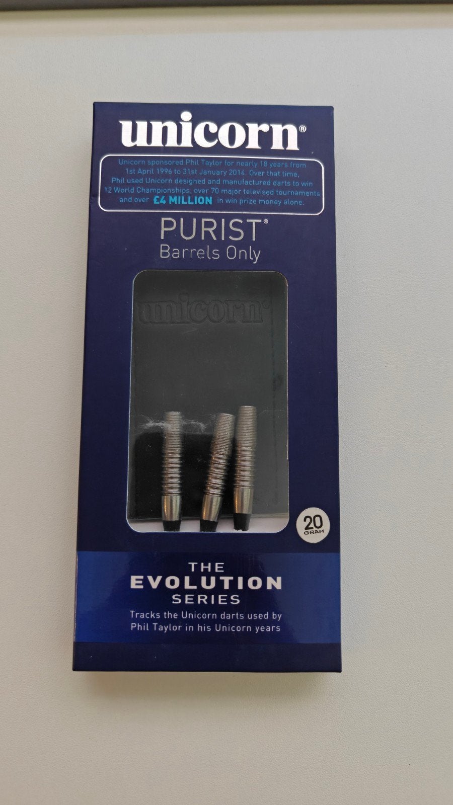 Unicorn Purist Evolution Series 20g Dart Barrels Soft tip, Ophalen of Verzenden, Pijlen