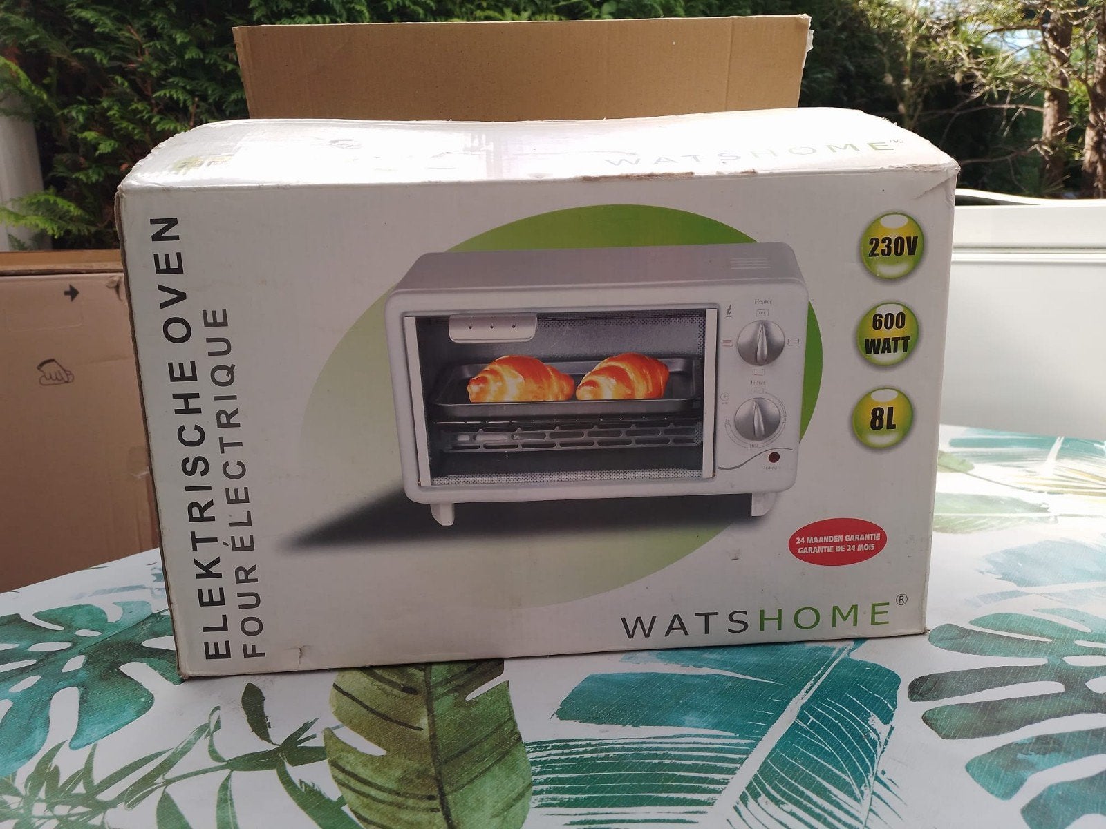 Nieuwe Watshome Elektrische Mini-Oven 8L, Ophalen, Nieuw, Minder dan 45 cm, Minder dan 45 cm