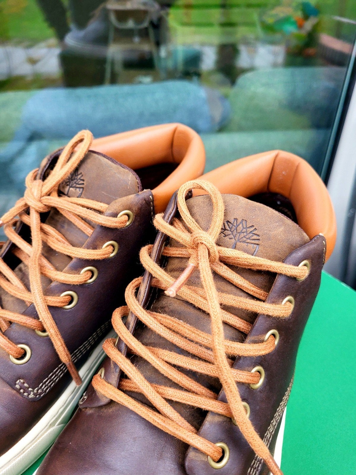 Timberland herenschoenen - Bruin leer, maat 43, Kleding | Heren, Schoenen, Bruin, Timberland, Ophalen of Verzenden, Zo goed als nieuw