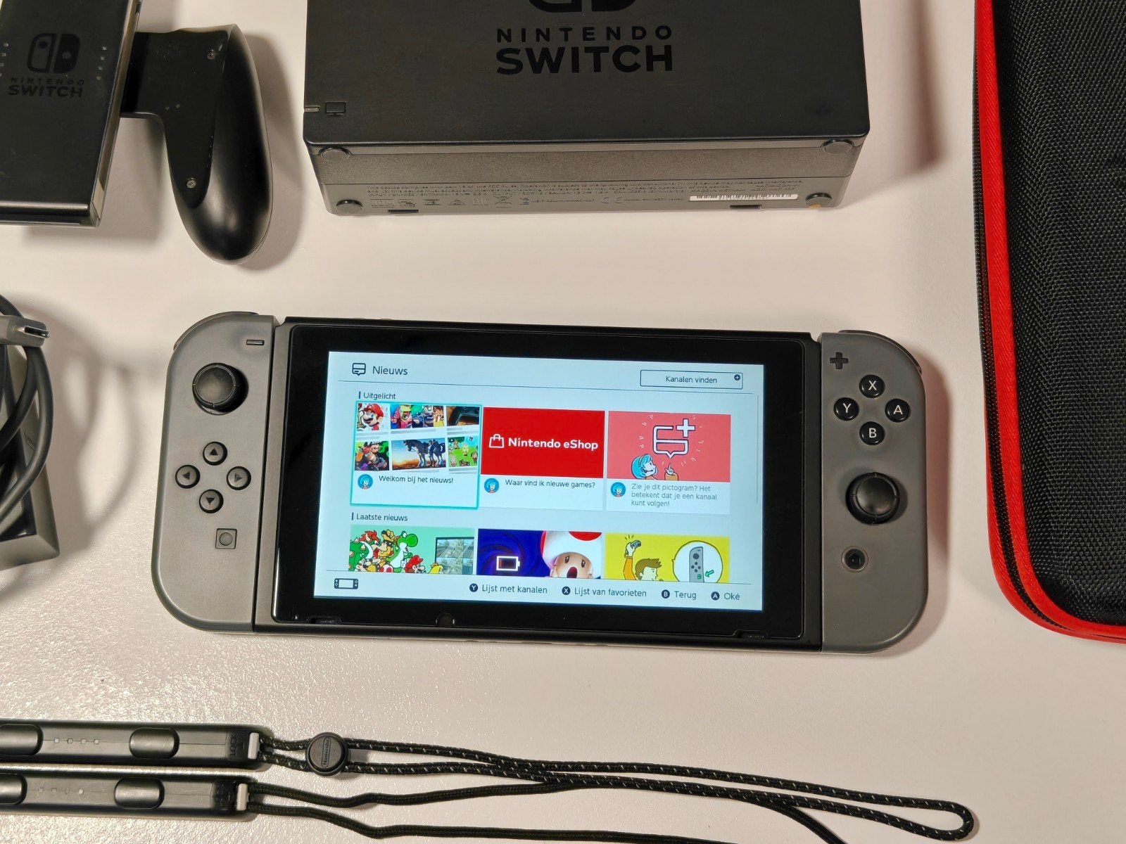 Nintendo Switch V2, Switch 2019 Upgrade, Nintendo switch, Met 2 controllers, Ophalen of Verzenden