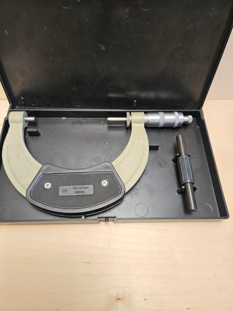 Micrometer 100-125 mm - Nauwkeurig meetgereedschap, Gebruikt, Afstand, Onbekend, Ophalen of Verzenden