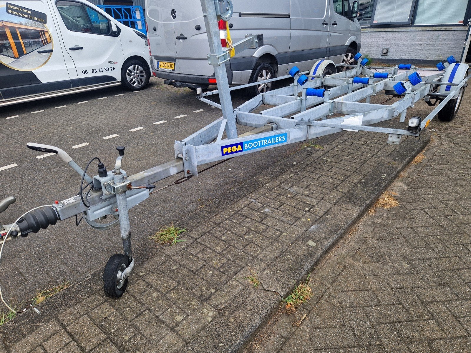 Pega MP 1350/600 ook voor skiboten met schroefas  !!!, Watersport en Boten, Boottrailers, Minder dan 1500 kg, 6 tot 9 meter, Overige typen