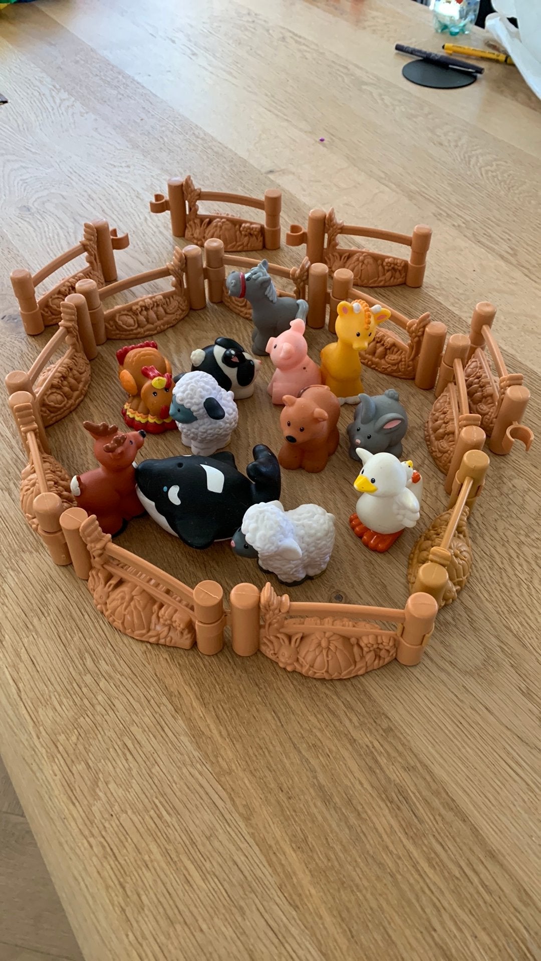 Hekjes, dieren, little people, Ophalen of Verzenden, Zo goed als nieuw, Poppenhuis