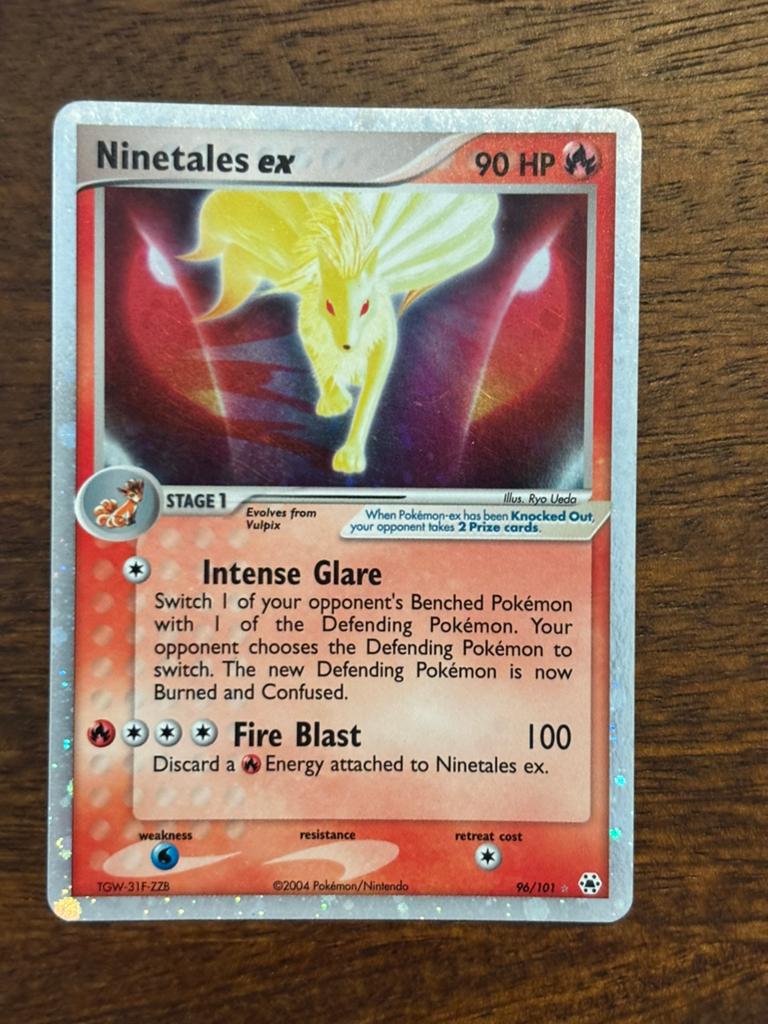 Ninetales Ex Holo Ex Hidden Legends, Ophalen of Verzenden, Zo goed als nieuw