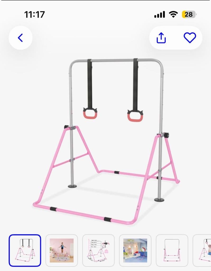 Kinder gymnastiekstang, Ophalen of Verzenden, Zo goed als nieuw