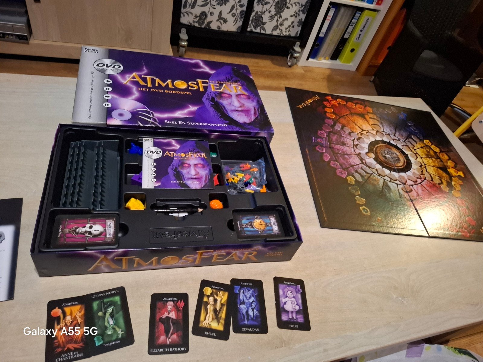 Atmosfear Het DVD Bordspel - Snel en Superspannend, Parker, Parker Brothers, Ophalen of Verzenden, Drie of vier spelers