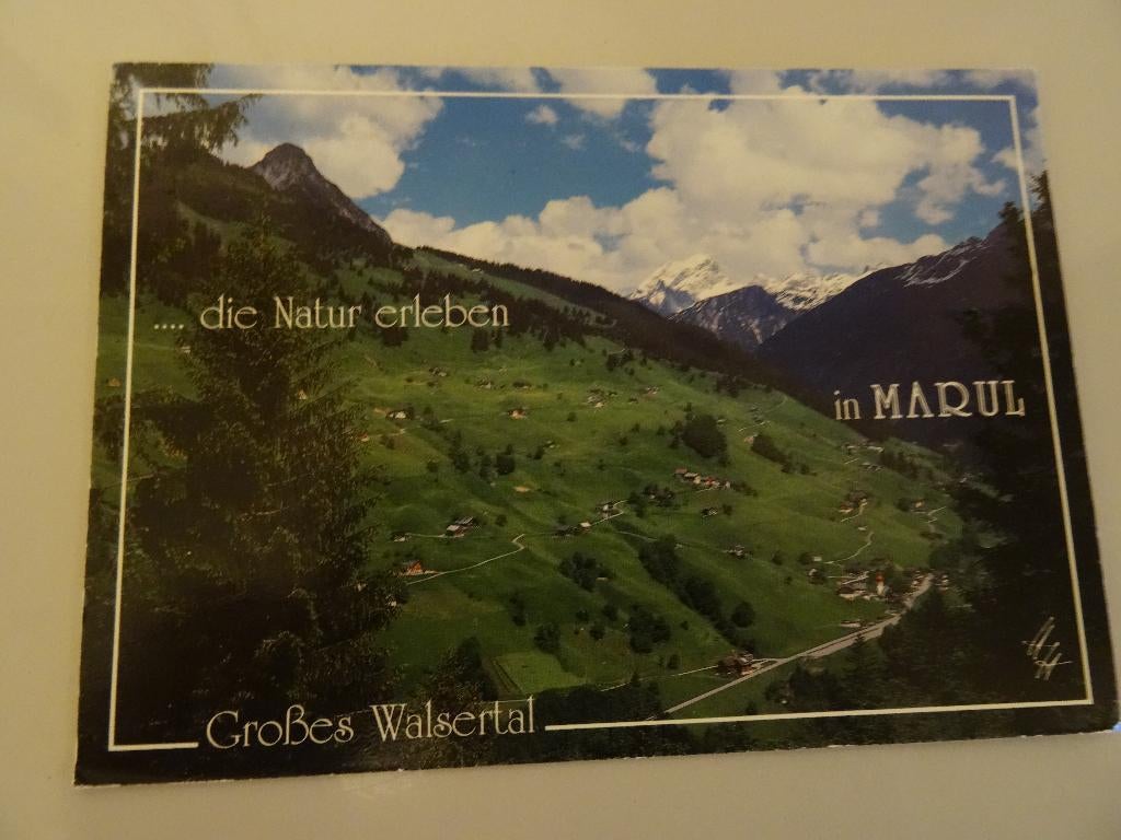 Fotokaart marul oostenrijk grosses walsertal1999, Ophalen of Verzenden, 1980 tot heden, Gelopen, Oostenrijk