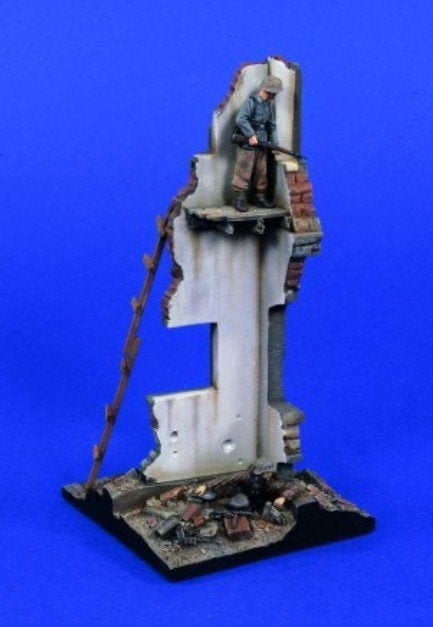 Verlinden 1:35 - 'Sniper Alley' - resin vignette & 3 figuren, Ophalen of Verzenden, Nieuw, 1:35 tot 1:50, Diorama