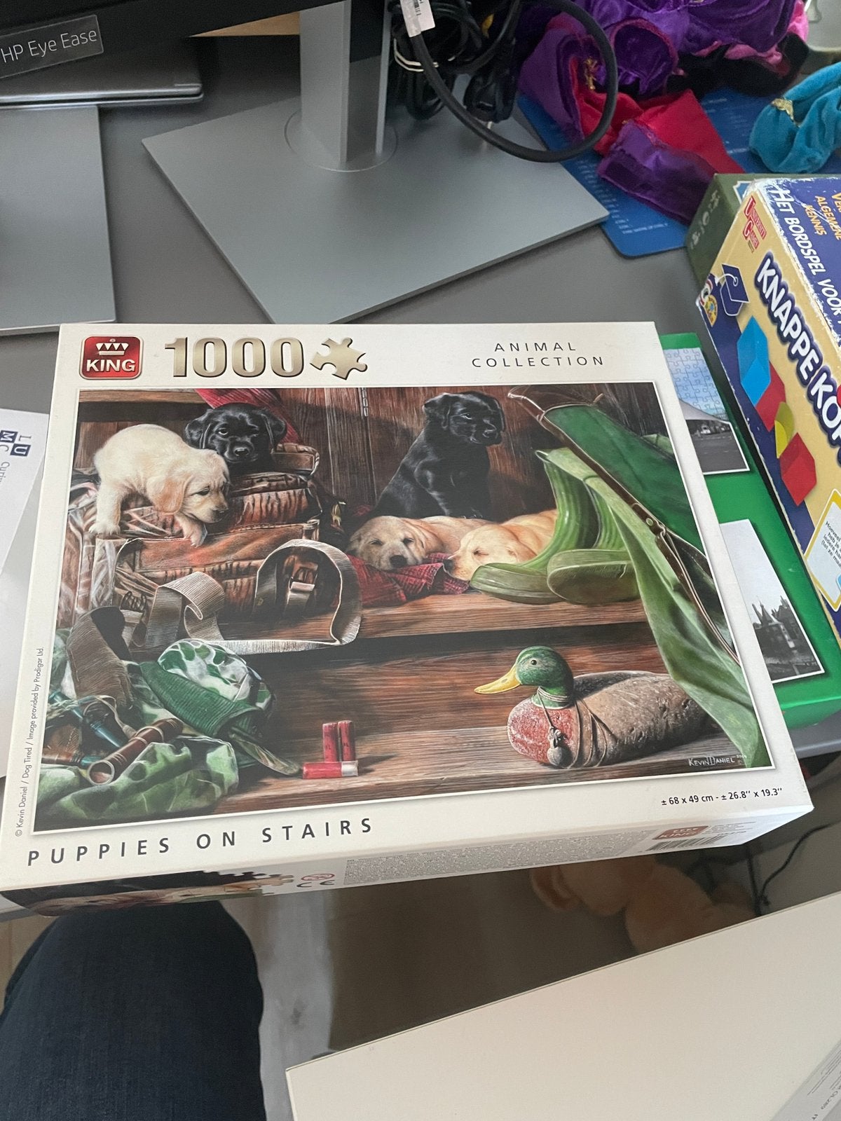 Puzzel 1000 stukjes puppies hond, Ophalen of Verzenden, 500 t/m 1500 stukjes, Zo goed als nieuw