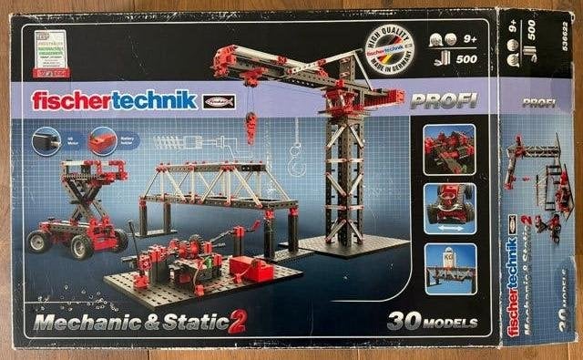 Techniek bouwdoos: Fischer Technik Mechanic & Static 2, Ophalen, Gebruikt, Bouwen