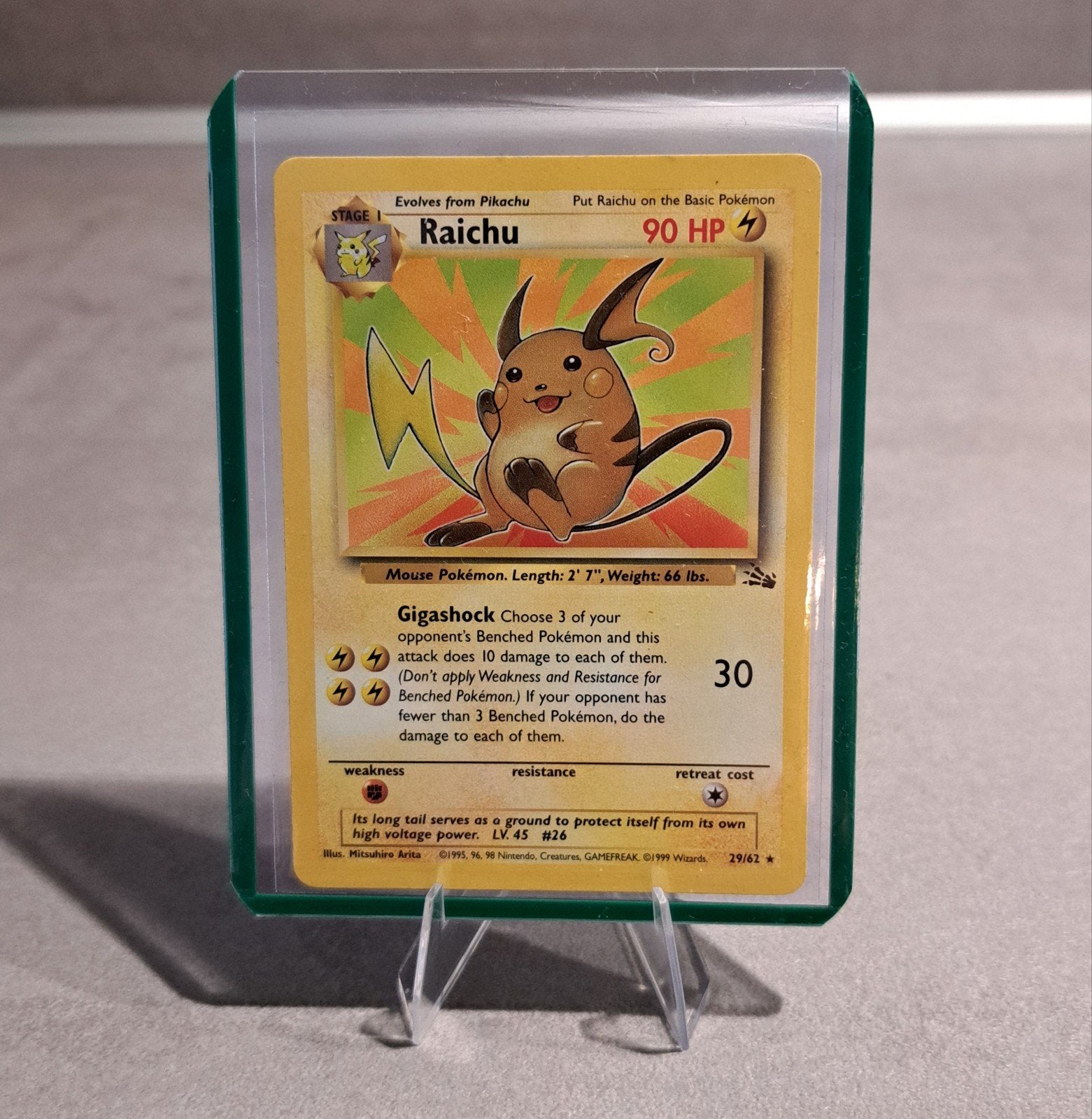 Raichu 29/62 (FO 29) non-holo fossil, Ophalen of Verzenden