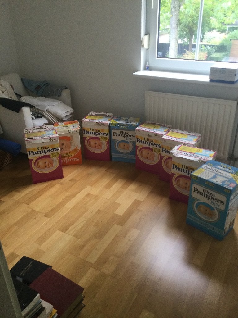 vintage Pamperdozen te koop, Ophalen of Verzenden, Gebruikt