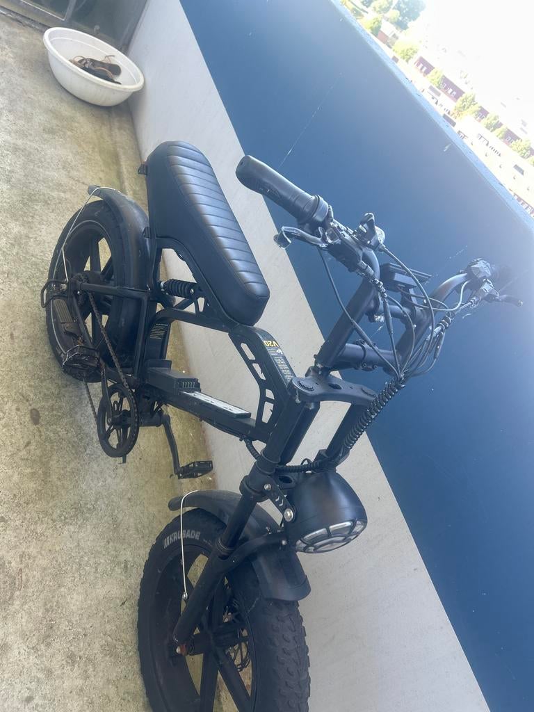 Stoere Fatbike E-bike - Zwart, zonder accu, Fietsen en Brommers, Ophalen, Zo goed als nieuw