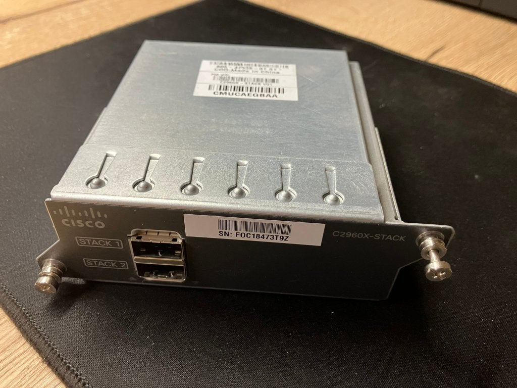 Cisco C2960X-STACK 2 x stack port, Verzenden, Gebruikt