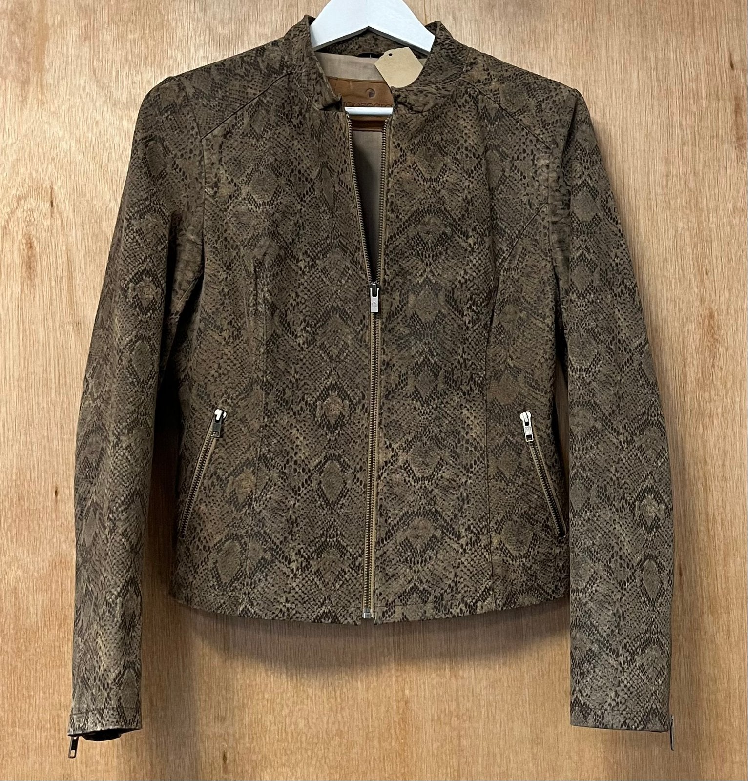 Goosecraft leder jack lederen jacket jas - Maat L, Ophalen of Verzenden, Zo goed als nieuw, Maat 38/40 (M), Bruin