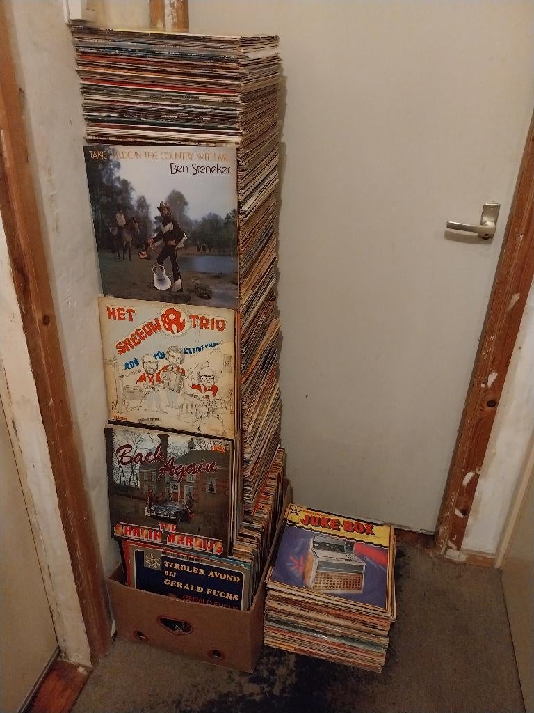 Partij van +/- 600 LP's / langspeelplaten / piraten, Cd's en Dvd's, Vinyl | Nederlandstalig, Ophalen, Gebruikt, 12 inch, Levenslied of Smartlap