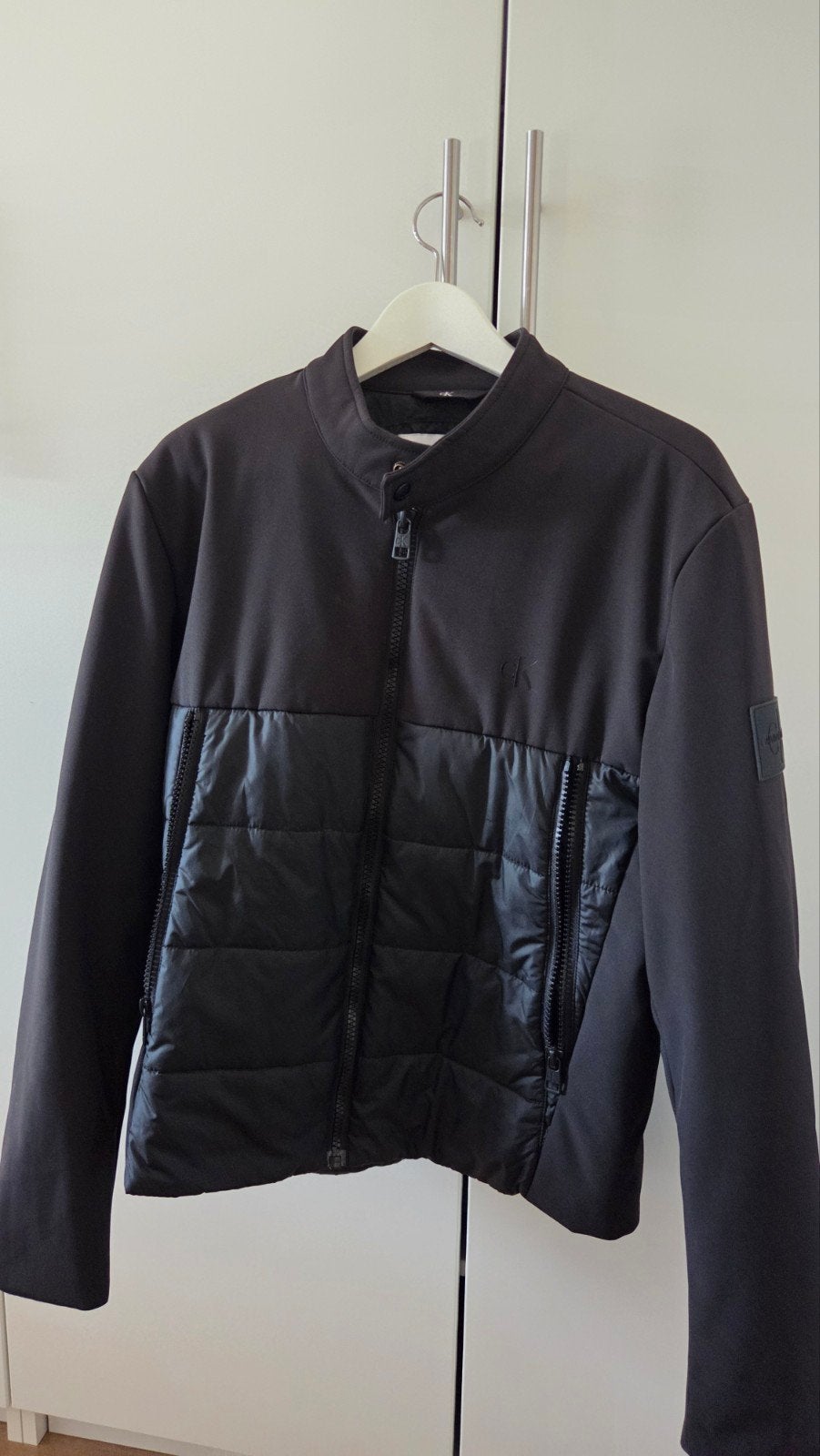 Calvin Klein Jeans Jas Zwart Maat L, Maat 52/54 (L), Zwart, Ophalen of Verzenden, Zo goed als nieuw