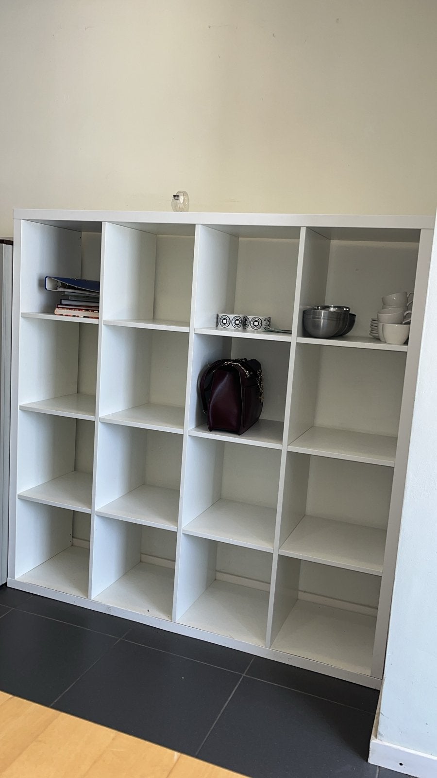Ikea Kalax vakkenkast met 16 vakken, Ophalen, Met plank(en), Gebruikt, 100 tot 150 cm