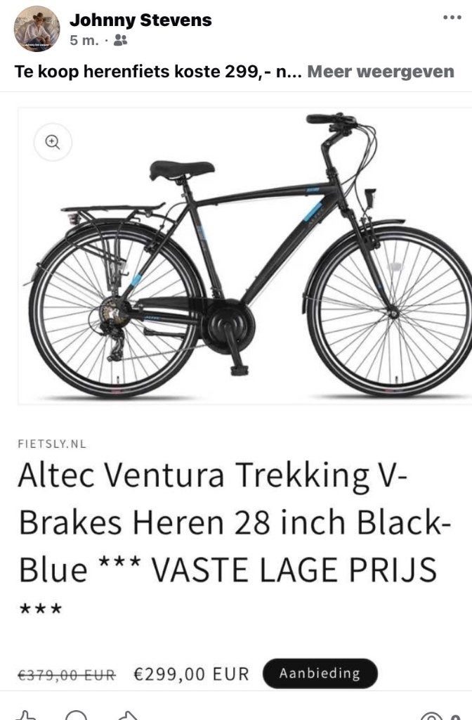 Herenfiets, Ophalen, Zo goed als nieuw, Overige merken