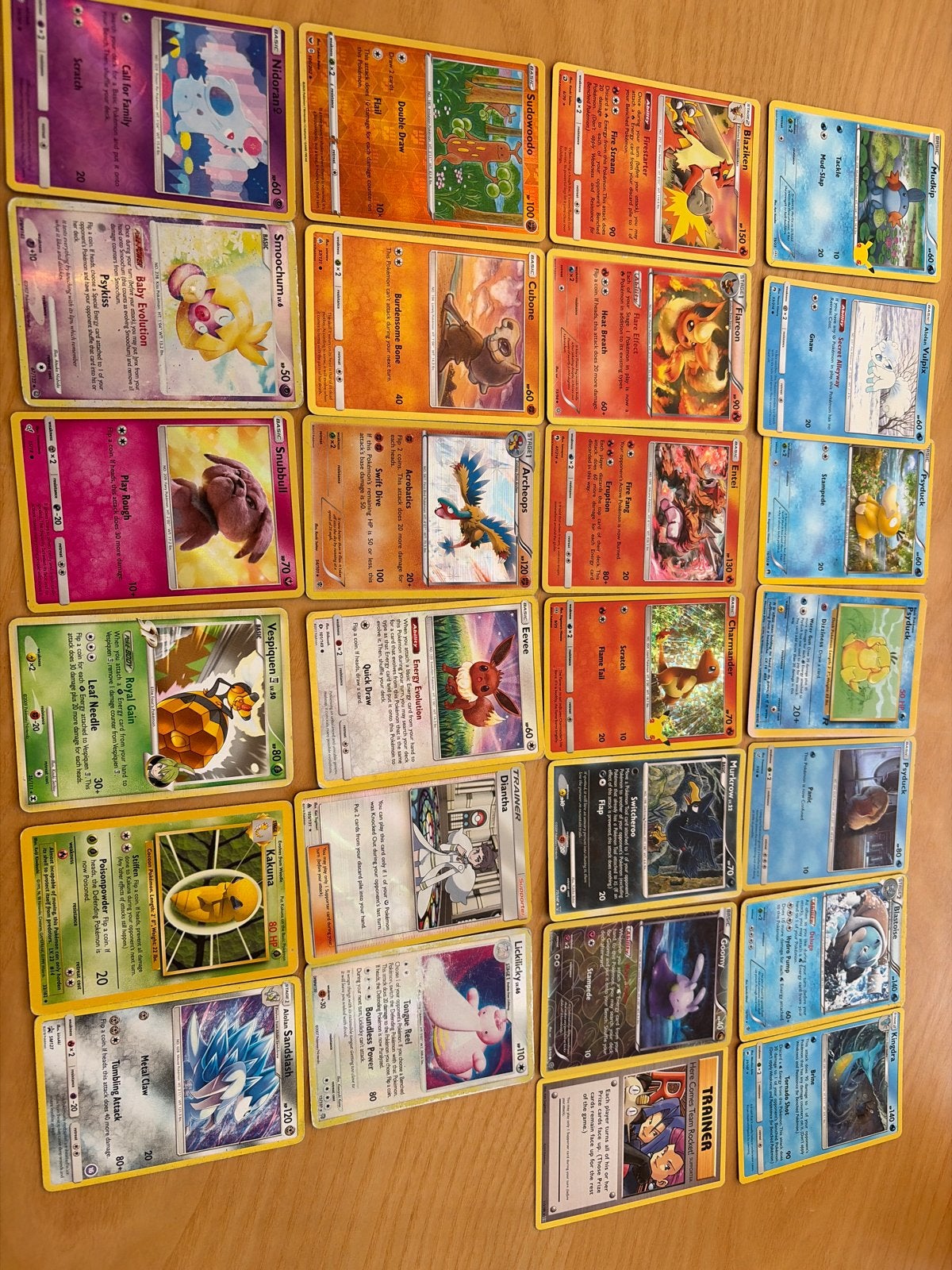 Pokémon kaarten diverse sets, incl (reverse) holo, Ophalen of Verzenden, Gebruikt, Meerdere kaarten, Foil