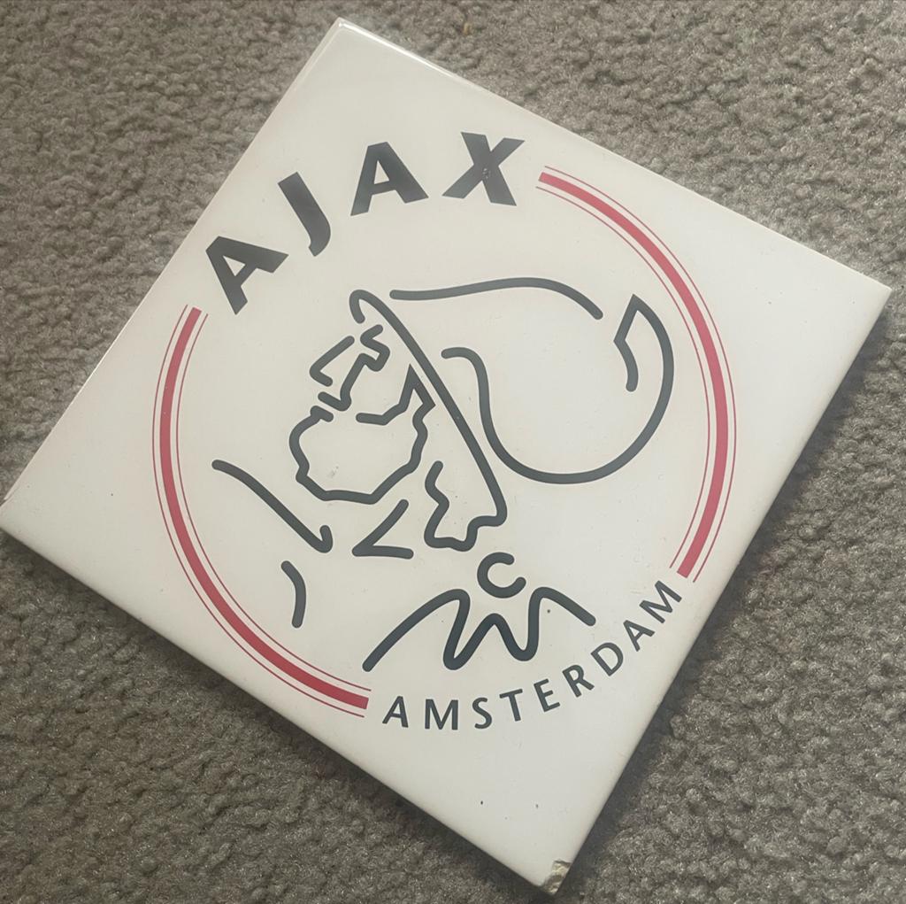 Ajax Amsterdam Tegel - Voetbal Fan Item, Ophalen of Verzenden, Gebruikt, Ajax, Overige typen