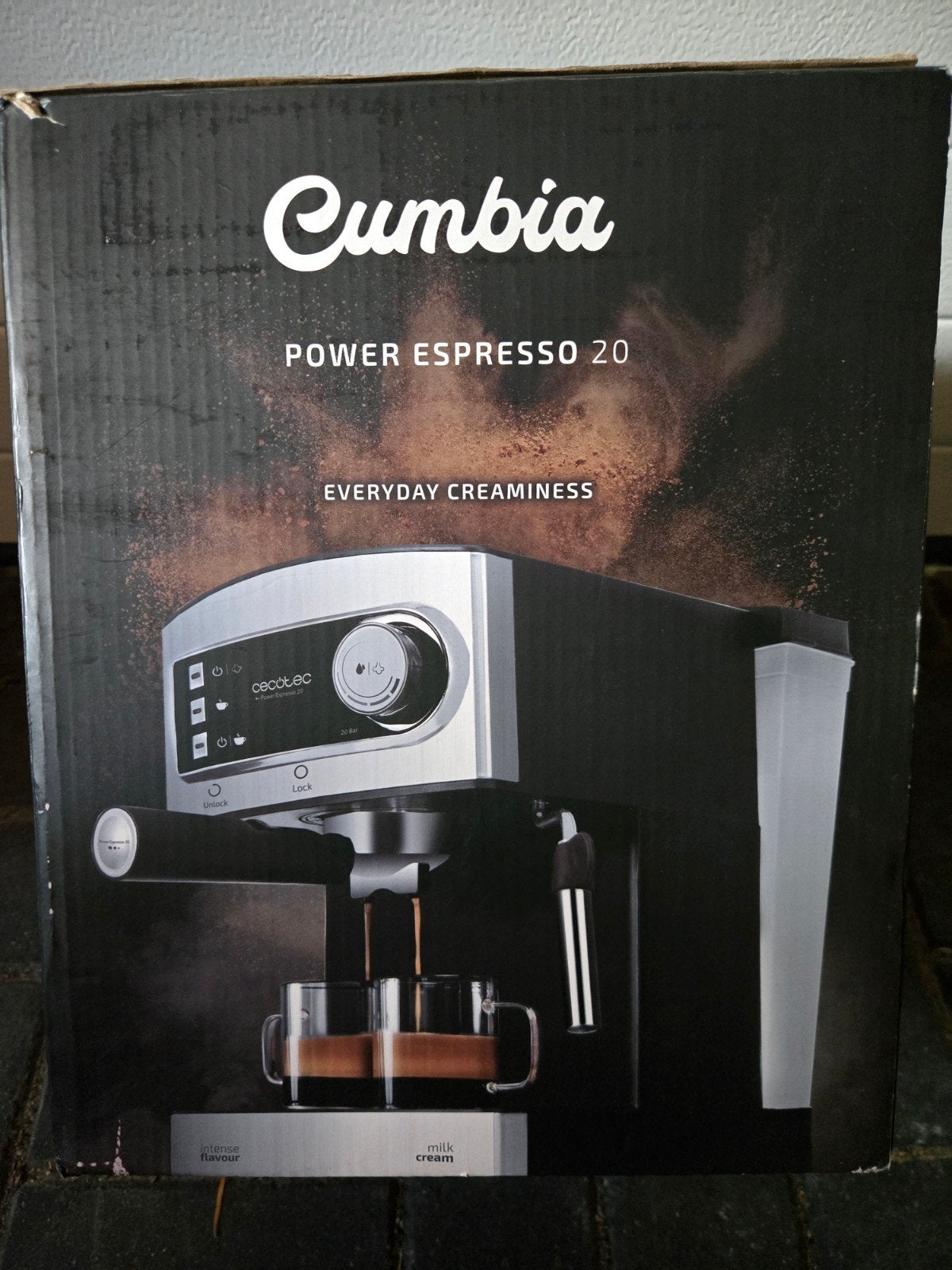 Cumbia Power Espresso 20 Espressomachine - Nieuw in doos, Espresso apparaat, Nieuw, Gemalen koffie, Ophalen of Verzenden