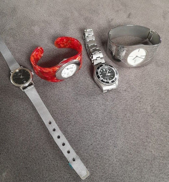 partij vintage horloges Esprit Lorus Commodoor, Ophalen of Verzenden
