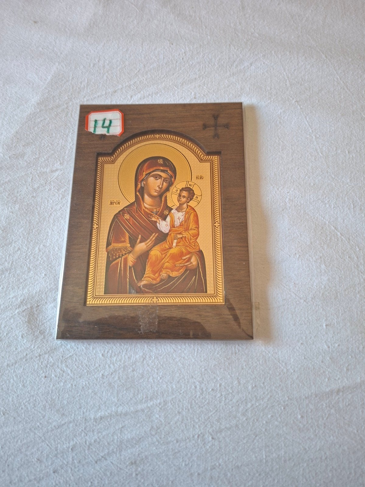 Icoon Moeder Maria met Kind Jezus ., Antiek en Kunst, Antiek | Religie, Ophalen of Verzenden