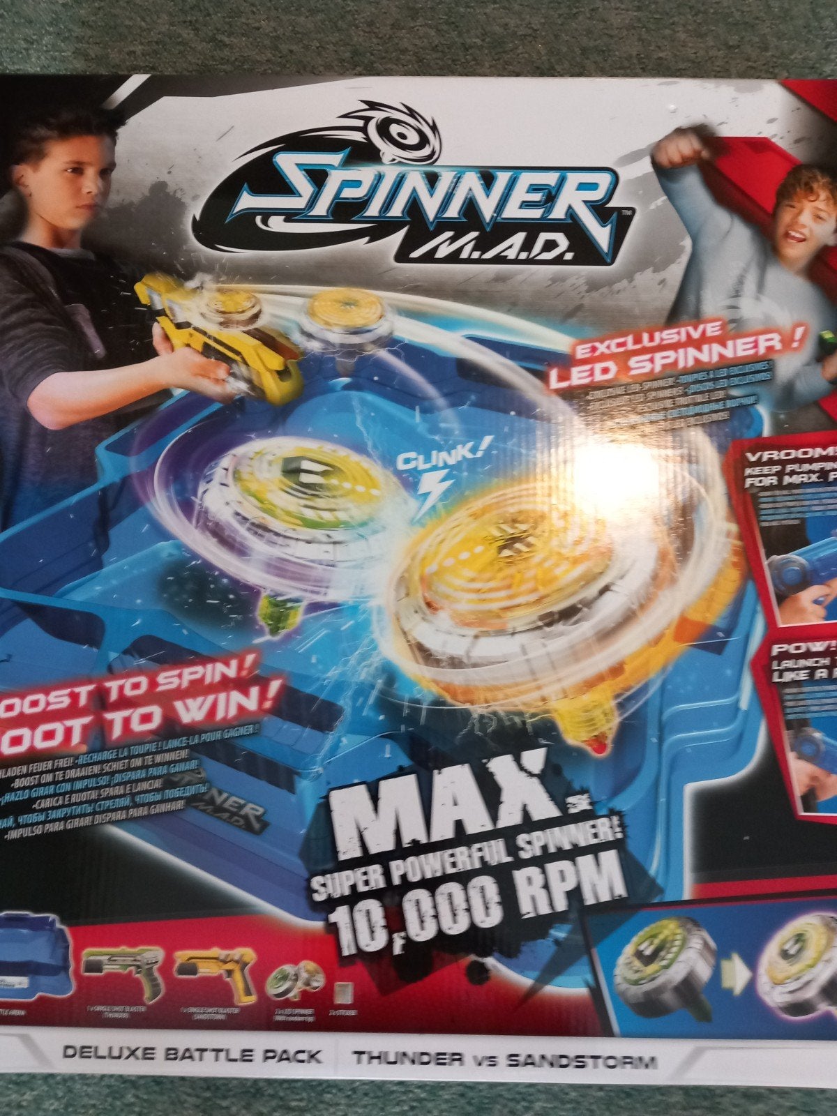 Beyblade Spinner M.A.D. Deluxe Battle Pack met extra tollen, Ophalen of Verzenden, Gebruikt, Jongen of Meisje