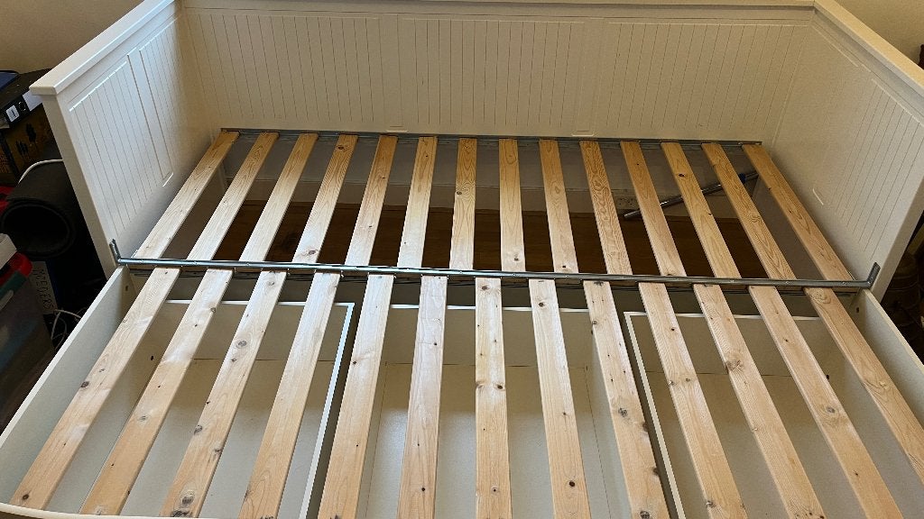 Ikea Hemnes bed te koop, 90 cm, Tweepersoons, Ophalen of Verzenden, Hout