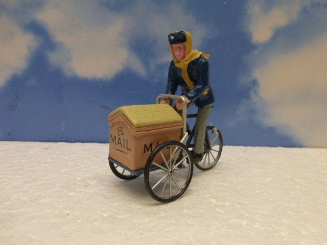 lemax mail delivery cycle kerstdorp poppetje figurine kerst, Ophalen of Verzenden, Zo goed als nieuw
