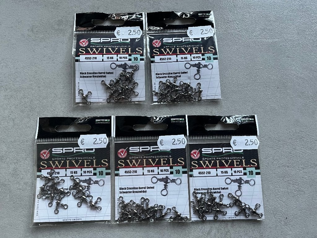 adv 267 / NIEUW set 5 pakjes 3wegs wartel SPRO, Ophalen of Verzenden, Nieuw