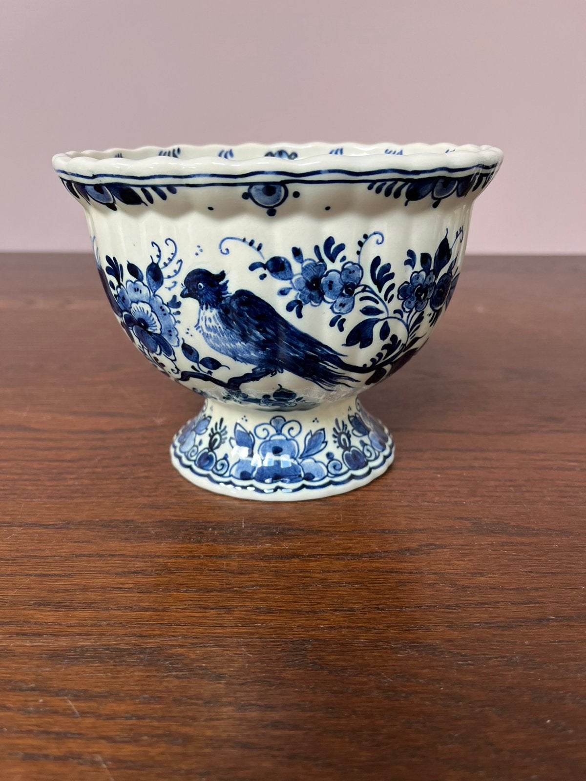 Delfts blauw, 3 vazen en een kom., Ophalen