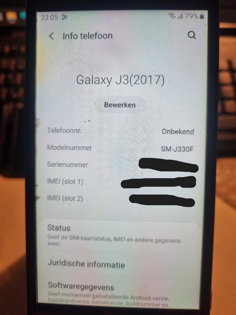 Samsung Galaxy J3(2017), Telecommunicatie, Mobiele telefoons | Samsung, Gebruikt, Overige modellen, Zwart, Touchscreen