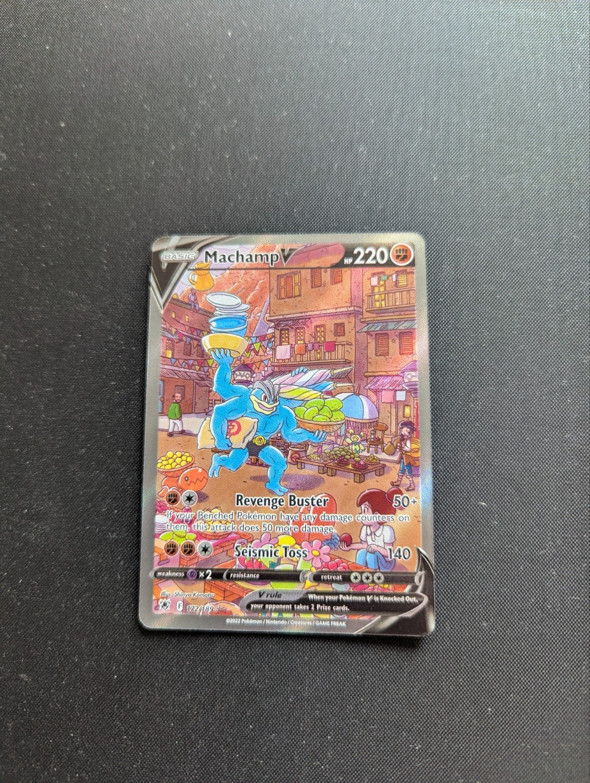 Machamp V (ASR 172) Alt art Astral Radiance Pokémon, Verzenden, Zo goed als nieuw, Losse kaart, Foil