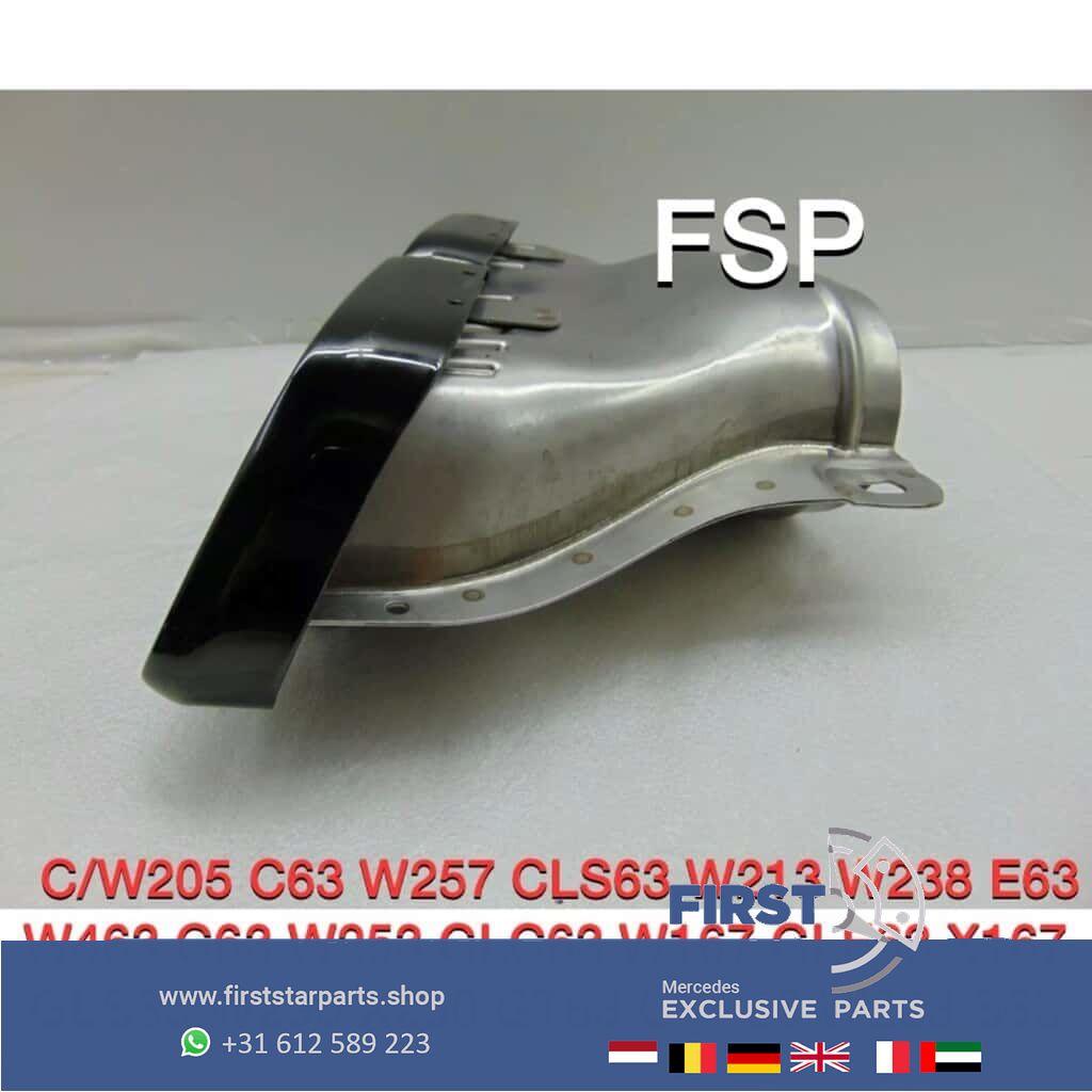 FACELIFT 63 AMG SIERSTUKKEN SET ZWART C63 E63 GLC63 GLE63 G6, Auto-onderdelen, Uitlaatsystemen, Gebruikt, -, Ophalen of Verzenden