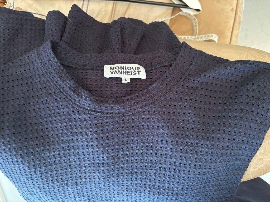 MONIQUE VAN HEIST: 1982 Navy broederie lycra, Blauw, Maat 42/44 (L), Nieuw, Ophalen of Verzenden