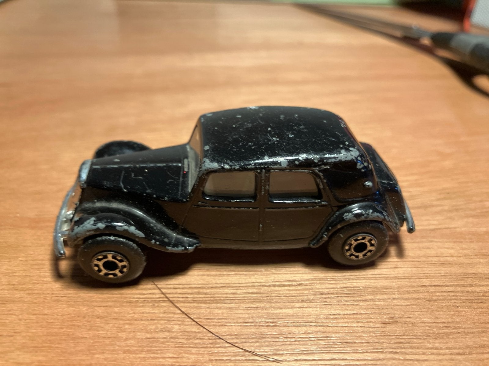 Matchbox Citroën 15CV - Zwart - Vintage Speelgoedauto, Ophalen of Verzenden, Gebruikt, Auto, Matchbox