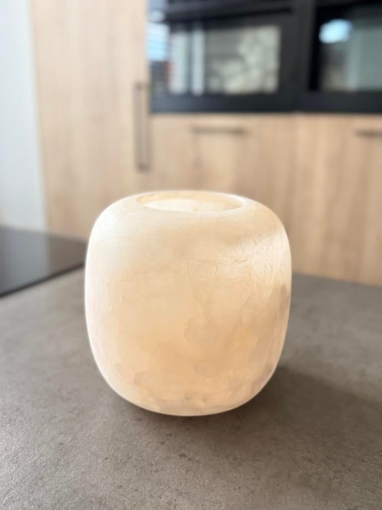 Alabaster XXL, Ophalen of Verzenden, Nieuw, Crème, Kandelaar