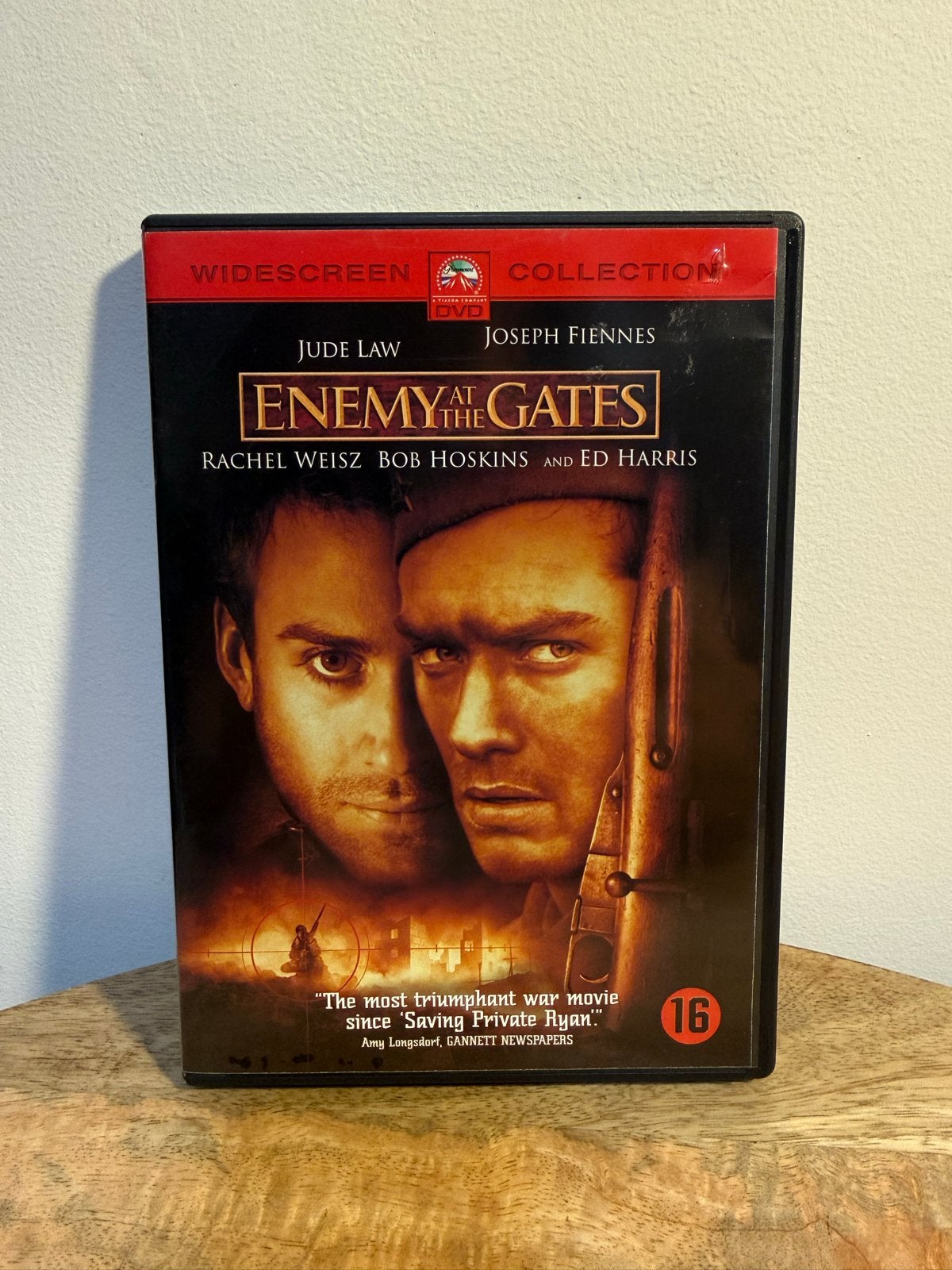 Enemy at the Gates DVD - Sluipschutter Oorlogsfilm Jude Law, Cd's en Dvd's, Vanaf 16 jaar, Nederlands, Ophalen of Verzenden, Zo goed als nieuw