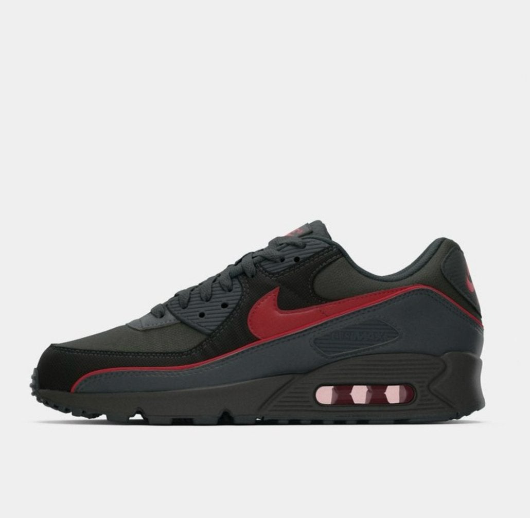 Nike Air Max 90 ‘Iron Grey University Red’ - maat 45, Product.Safety.ENEA@nike.com, Zwart, Nike, Nieuw
