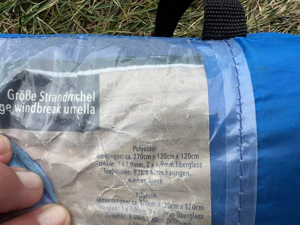 Groot koepel windscherm / strandtent, Ophalen, Gebruikt, Tot en met 2