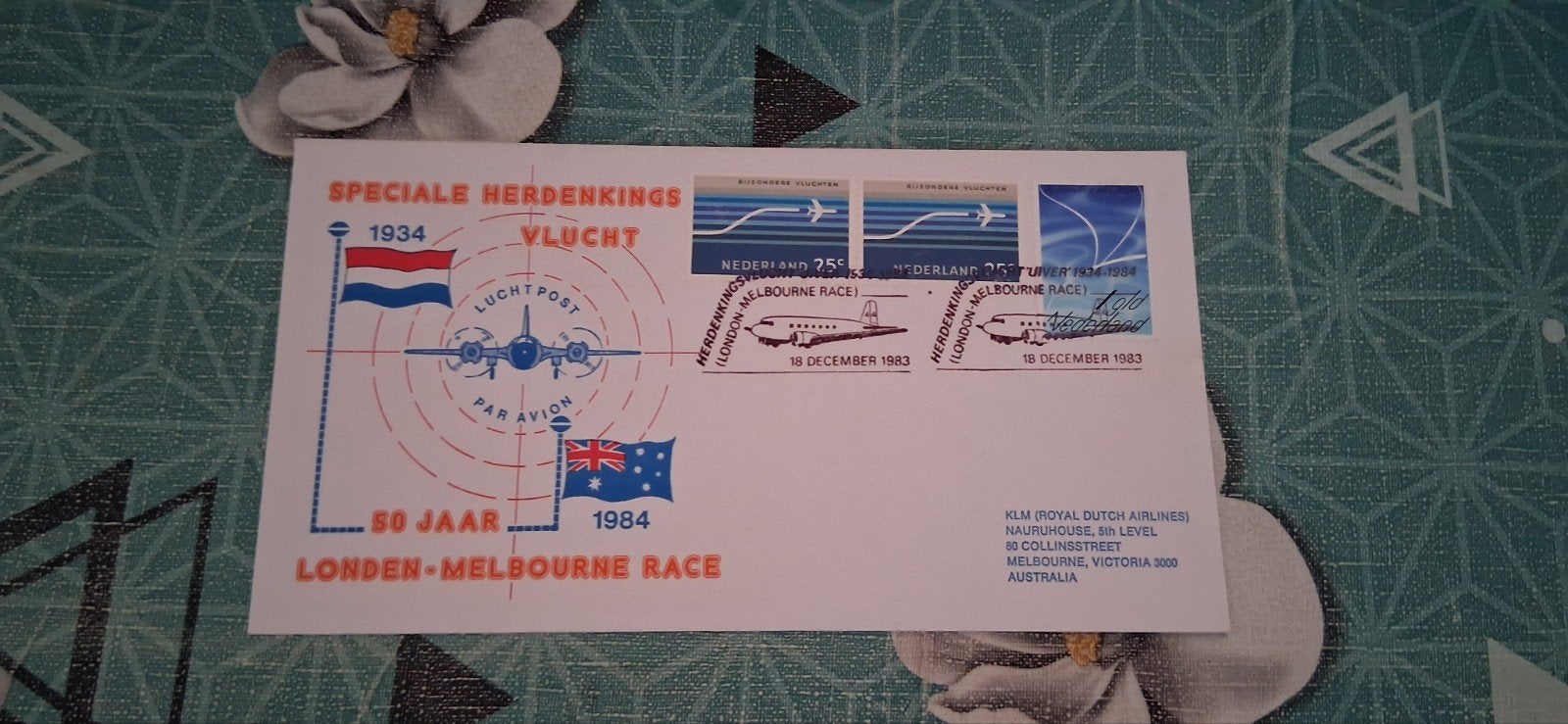 Speciale Herdenkingsvlucht Londen-Melbourne 1934, Ophalen of Verzenden, Onbeschreven, Rest van de wereld