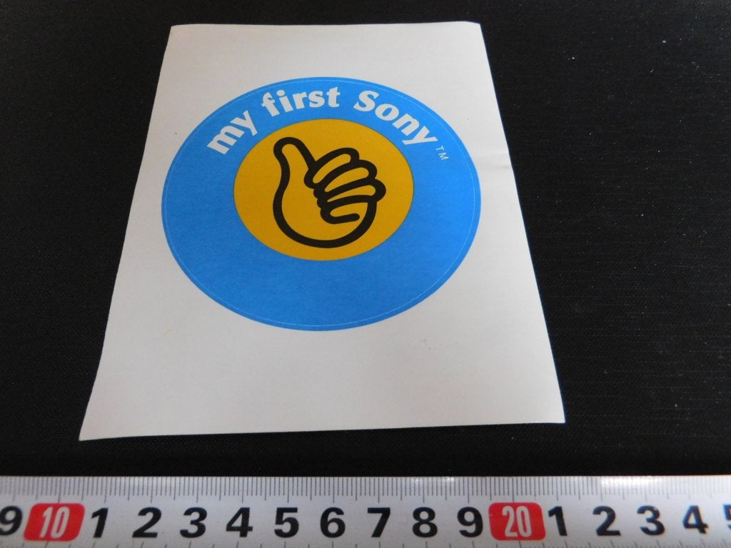 sticker My first SONY  *, Ophalen of Verzenden, Zo goed als nieuw
