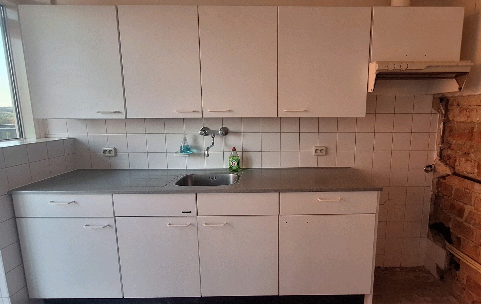 Bruynzeel keuken wit, Huis en Inrichting, Ophalen, Gebruikt, Wit, Enkelwandige keuken