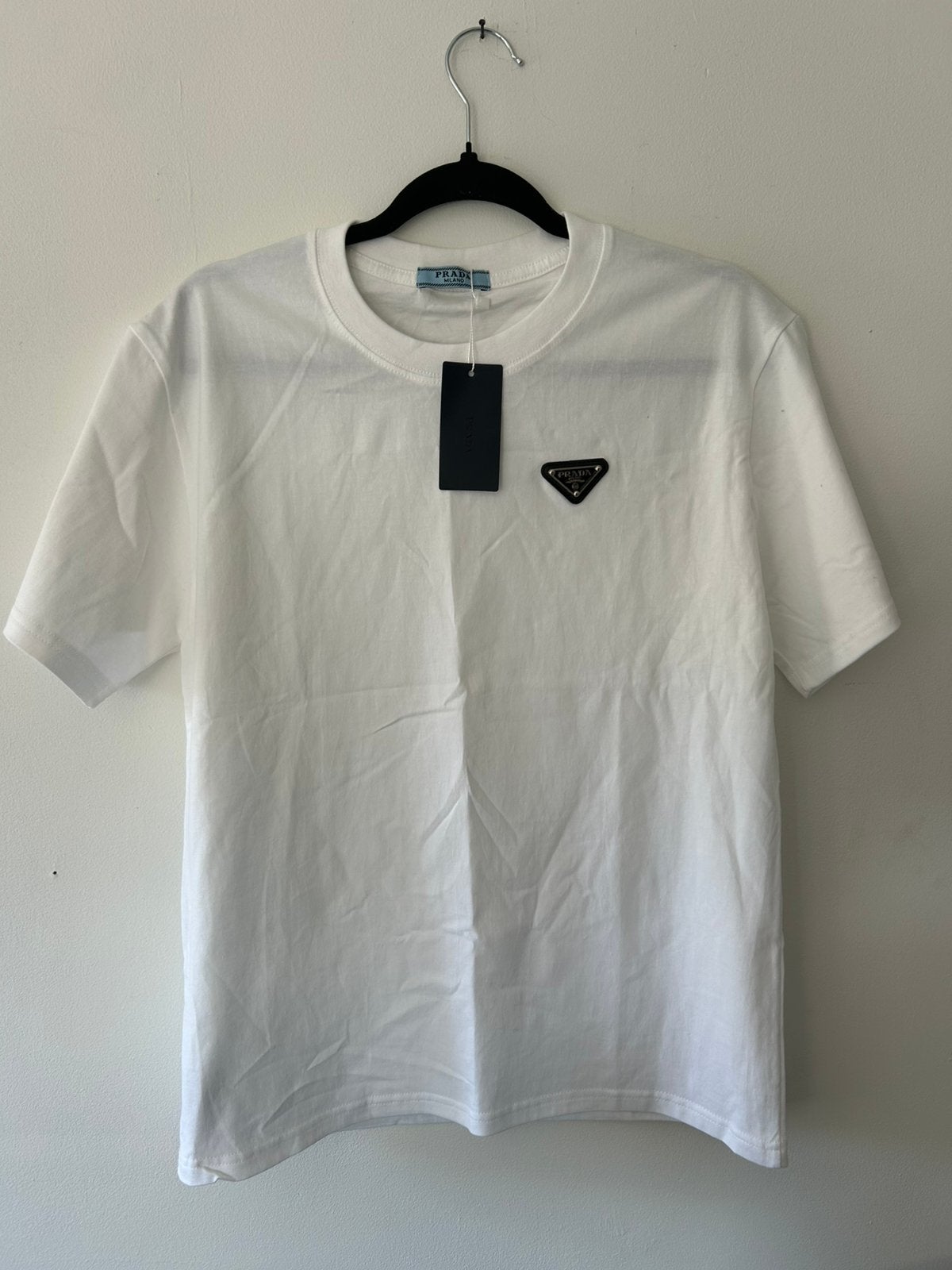 Prada t shirt wit maat s, Kleding | Heren, Verzenden, Zo goed als nieuw, Maat 46 (S) of kleiner, Wit